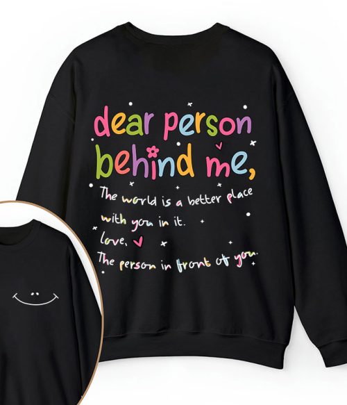 Happy Face Teacher Two Sided Sweatshirt