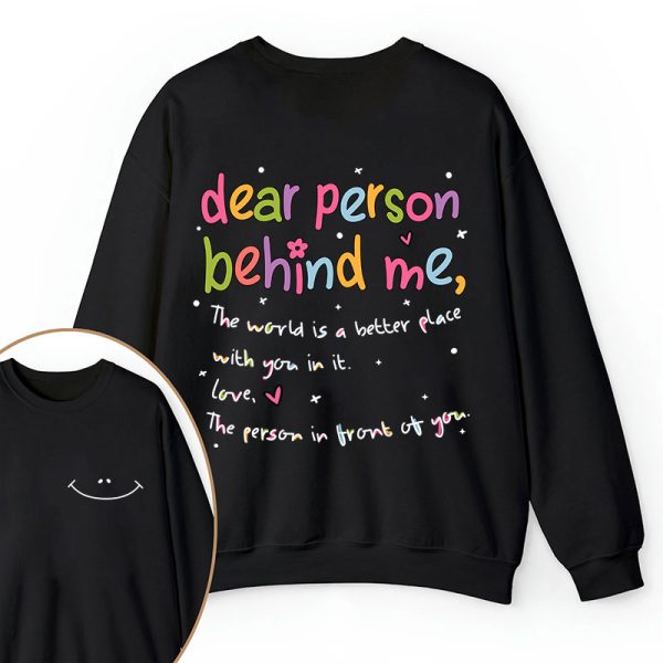 Happy Face Teacher Two Sided Sweatshirt
