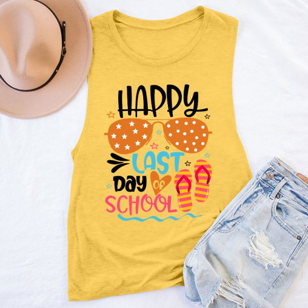 Happy Last Day Of School Summer Teacher Tank Top