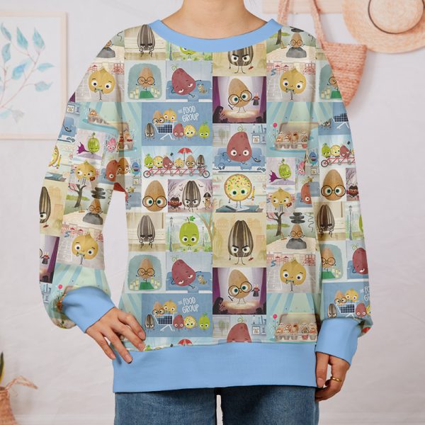 The Good Egg The Smart Cookie The Bad Seed Teacher Printed Sweatshirt