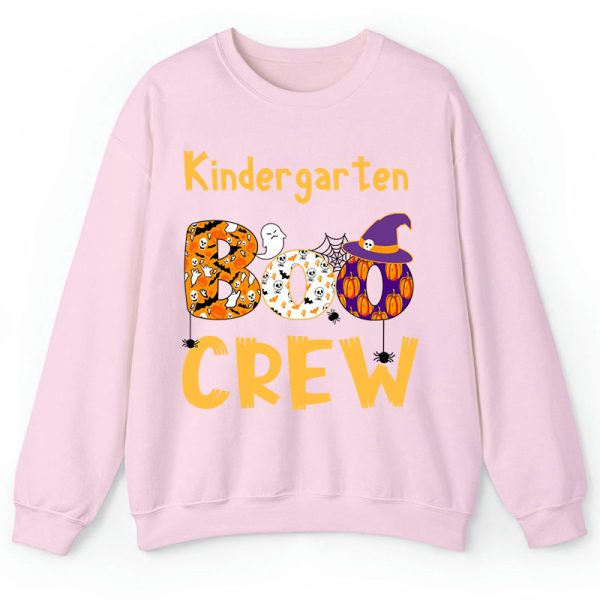 Personalized Kindergarten Boo Crew Teacher Sweatshirt