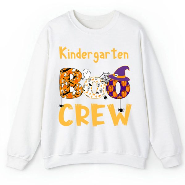 Personalized Kindergarten Boo Crew Teacher Sweatshirt