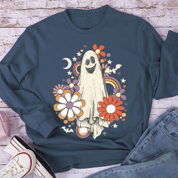Halloween Night Quirky Smile Long Sleeve T-Shirt
