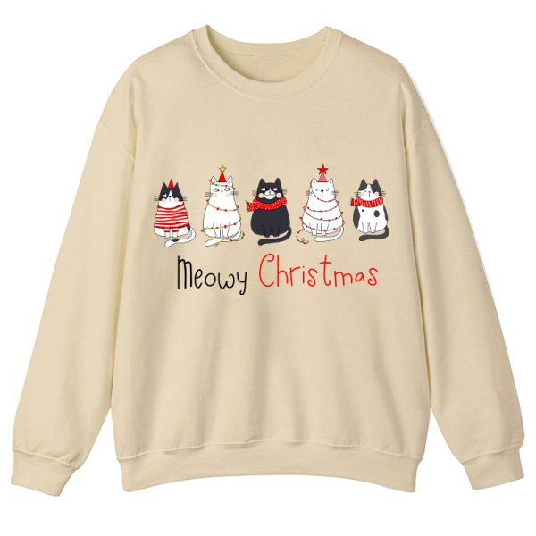 Meowy Christmas Teacher Sweatshirt